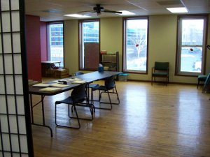 JUST IMAGINE Solutions for Dyslexia, ADD, and ADHD's work room provides clients with beautiful natural lighting in a comfortable work environment